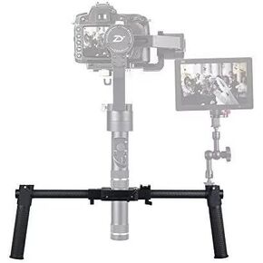 Adai Stabilizer Dual Handle Grip Gipbal Handheld لـ Zhiyun Crane 2 ، Plus ، V2 ، M ، Feiyu A1000 ، A2000 ، Gusen Moza Aircross - Black