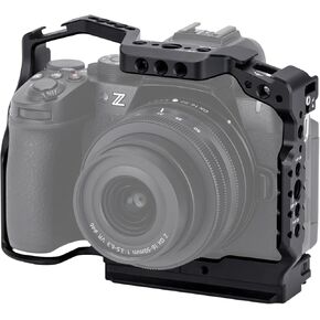 Nitze Z50II Cage for Nikon Z50 II with 2 Built-in Cold Shoes, NATO Rail and Quick Release Plate for Arca-Swiss, Supports Horizontal & Vertical Shooting - T-N06A