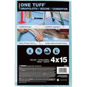 Trimaco 90099 One Tuff Dupont Sontara Professional Grade Drop, 0.011 In T, 4 W X 15 Ft L, Blue, Cloth, 4'x15 feet, 60 Sq