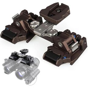 Binocular Bridge NVG Mount,Night Vision Goggles Night Vision Adapter Helmet Mount for PVS-14 /PVS-18, Mum, GT-14 - Aluminum Alloy,Black or Sand
