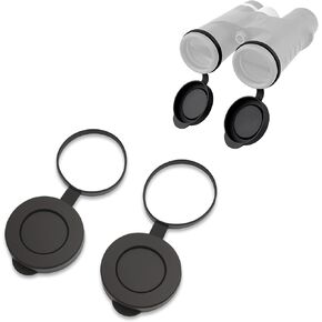 Binocular Lens Cover Objective Lens Caps Rubber 2 Pack - Snug Fit Protective HD Caps for 61-64mm Monocular Binocular Scope Accessories