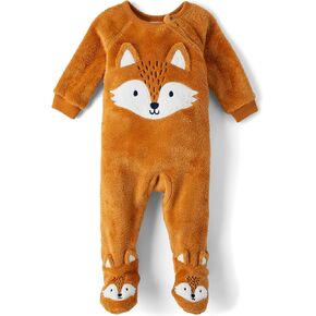 The Children's Place Baby Boys' and Toddler Fleece Long Sleeve Zip Front One Piece Footed Pajamas,Sleep & Play
