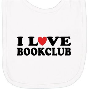 inktastic Book Club Lover Newborn Bib
