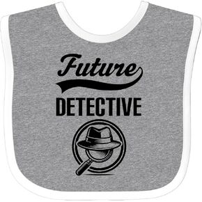 Inktastic Future Detective Mustection Glass Investigator Baby Bib Bib