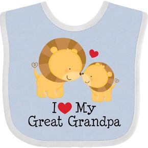 inktastic I Love My Great Grandpa Baby Bib