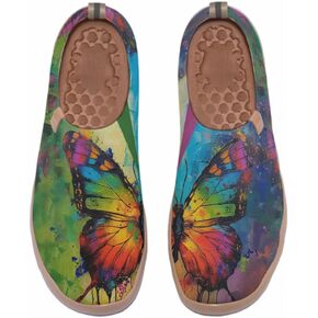 Women's Walking Travel Shoes Slip On Casual Art Loafers Lightweight Comfort Fashion Sneaker