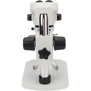 Binocular Microscope Kit with Ring Light for Adults Scientific Education Supplies White 100‑240V (US Plug 100-240v)