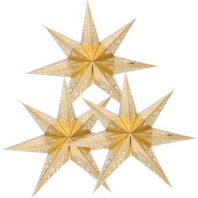 Star Paper Lamp Shades Ceiling Hanging Ornament Decorative Light Fixture Elegant Decor Perfect for Home