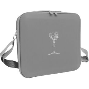 GOWENIC RS 4 Mini Carrying Case, Portable Shoulder Bag Travel Hard Case for RS 4 MINI Gimbal Stabilizer and Accessories, Double Zip Closure