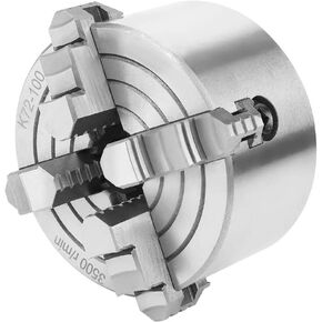 4-Jaw Tool Chuck Independent Reversible Lathe Chuck for Woodworking with High Suitable for Processing Special Superior Gripping Force
