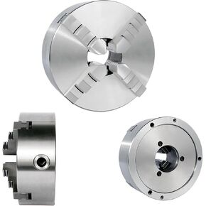 K12 Series 500mm 4-Jaw Self-Centering Lathe Chuck For Precision Woodworking & Metalworking, Heavy-Duty Cast Iron Construction, Universal Compatibility