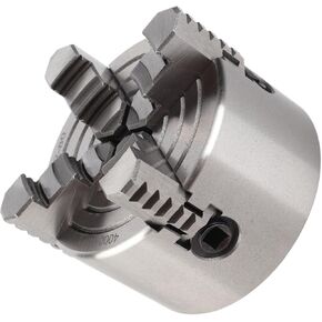 K72-80 Lathe Chuck, 3inch 4-Jaw Independent & Reversible Adjustable, Superior Gripping Force, Enhanced Durability, Ideal for Processing Special Materials with Longlasting