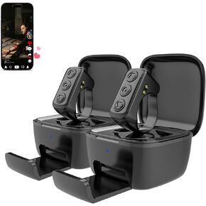 حلقة Scrolling Scrolling Scrolling 2-Pack ، عنصر التحكم عن بُعد لـ Tiktok/YouTube Shorts/Instagram بكرات ، صفحة Bluetooth Turner للتطبيق iPad/Kindle/iPhone/Android (أبيض)
