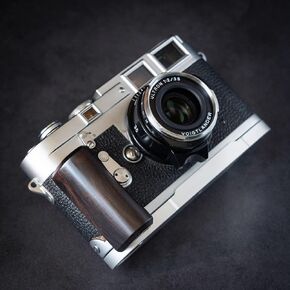 Wood Wooden L Hand Grip Holder for Leica M7 M6TTL M6 M4P M4-2 M4 M3 M2 M1 MP MA MD MD2 Camera Aluminum Alloy Baseplate