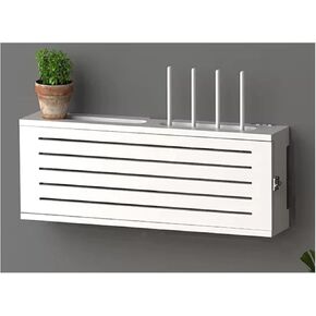 Router Shelf Wall Mount WiFi Router Storage Box, WiFi Router Storage Box, Cable Hide Floating Shelves, Router Organizer, Hider Cord Management Container