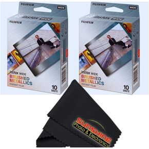 Fujifilm Instax Wide Metallics Finical Film (2 Pack X10 Exposures)