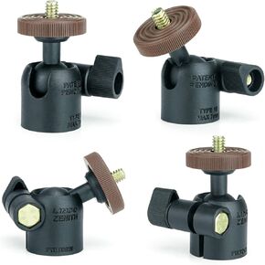 4 Packs LINCO Lincostore 1/4" Swivel Mini Ball Head Screw Tripod Mount for DSLR Camera Camcorder Light Bracket A020 Cell Phone Holder Support