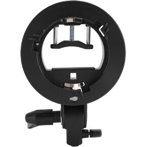 Camera Flash Bracket for Godox V850 V860III TT685, for Bowens S Type Mount, Adjustable Knob, S Type Bracket Updated Version for Bowens Mount Holder