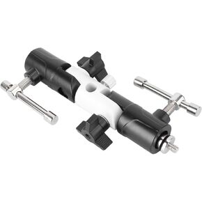 Strong Lightweight Aluminum Flash Holder 3-Section Rotating Stand for Camera Lighting