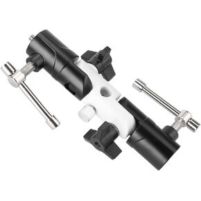 Flashlight Stand Holder: 3-Section U-Shape Adjustable Flashlight Holder Aluminum Pedestal Photography Accessory