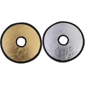 NUOBESTY Foldable Light Reflector for Photography Dual Sided Flash Diffuser Compact Lightweight for Portrait and Macro Shots Softens Light Reduces Shadows