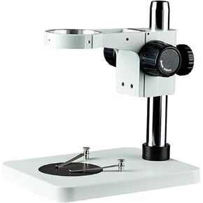 7-45X Trinocular Stereo Zoom Microscope with LED Ring Light, 0.7X-4.5X Magnification, Big Table Stand, Digital Camera Option for Repair, Soldering, and Inspection