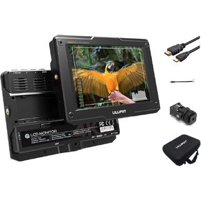 Lilliput H7S 7 Inch 4K DSLR Field Monitor Ultra Bright 1800nit HDMI and SDI Input Output 1920x1200 IPS HDR, 3D-LUT & Color Space,Level Meter,Histogram,Focus Peaking Dual Battery Plate (H7S SDI)
