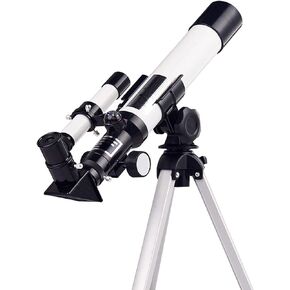 Telescope, 40mm Aperture 400mm AZ Mount Astronomical Refracting Telescope Adjustable Tripod for Beginners and Kids，The B