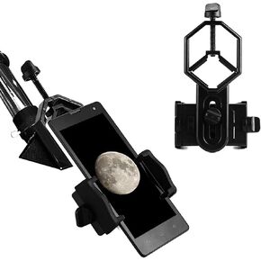 Portable Binoculars High Power ABS Material Cellphone Adapter Mount,Fits All Smartphone,Compatible with Binoculars Monoculars Telescope