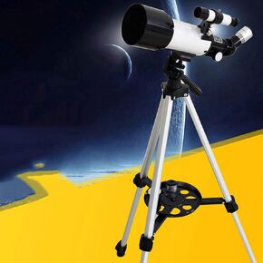 StargazingTelescope for Adults,70mm Aperture 400mm Focal Length Refractor Telescope with Tripod & Finder Scope, with Low