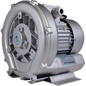 0.67 Hp Industrial Regenerative Blower 220V/1Phase, 57CFM, 56" H2O Press. Goorui-USA GHBH 0D5 12 1R2