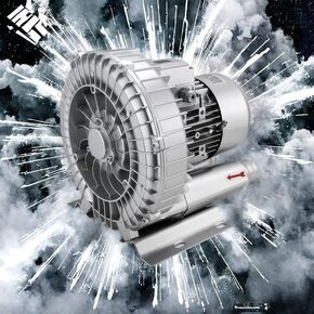Regenerative Blower, High-Pressure Vortex Ring Blower,High-Pressure Industrial Vacuum Pump for Air Blowing Or Suction,Single Phase Turbine Blower for Air Blowing Or Suction,180W