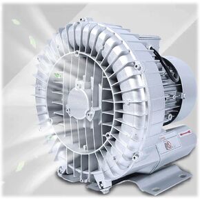 110V Vortex Ring Blower Industrial Regenerative Blower Strong Centrifugal Vortex Fan Large Airflow Vacuum Pump 120W 250W 350W 750W for Aquaculture Pond Aeration(750W)