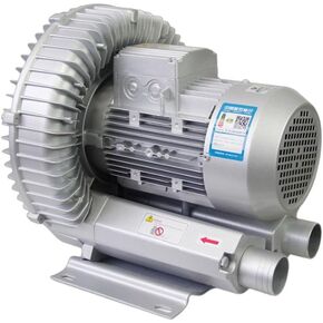 Regenerative Air Pump, High-Pressure Vortex Ring Blower, 38CFM（1083 L/min）,Max Press: +48" H20, Max Vac: -32" H20,1100W