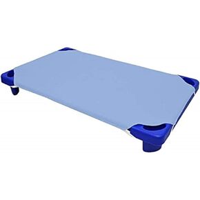 Cot Sheets for Daycare - 36 Pieces Daycare Pre-School Cot Sheet 23 x 40 Inches Daycare Essentials for Toddler and Preschool Polycotton Cot Bed Fitted Sheet Nap Sheet - Sky Blue