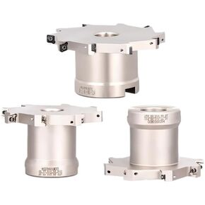 1PC T-Groove Milling Cutter Head ، تم إدخاله في CCMT060402 مطابقة FMB FMB22 FMB27 FMB32 أداة حامل الأدوات (HTS-D125-H10-32-10T)