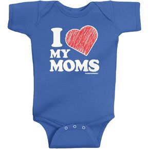 Threadrock Baby Boys' I Love My Moms Infant Bodysuit