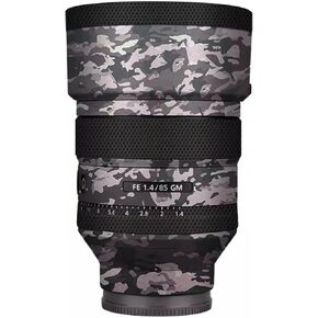 Anti-Scratch Camera Lens Sticker Coat for Sony FE 85mm F1.4 GM Vinyl Wrap Protective Film Body Protector Skin FE 1.4/85 GM 85 1.4(Triangle Titanium)