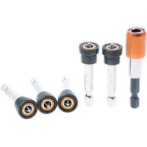 AUTOTOOLHOME 6pcs Drywall Screw Setter Strong Magnetic drywall Screw Bit Phillips Bit for Plasterboard with 2" Quick Change Drill Bit Holder Positioning Bit Batch Head