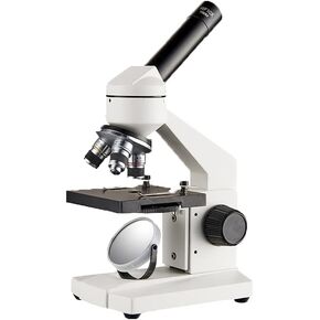 Compound Monocular Microscopes Wide-Field 16X Eyepiece for School Student Beginner Laboratory
