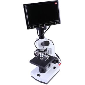 Monocular Microscope 40X-1600X Magnification Students Adults Dual LED Illumination with Science Kits Beginners Microscope Includes Phone Adapter
