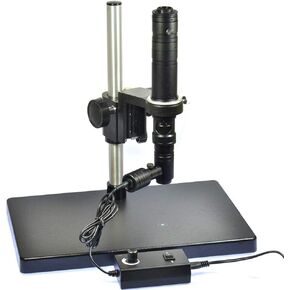 1000x التفتيش تكبير عدسة C-MOUNT أحادية اللون + ضوء محوري + Stereo Stand لكاميرا المجهر الصناعي PCB SMD
