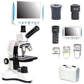 5000 x HD Special monocular Microscope with LCD Attach Microscope with USB observed Semen Science Laboratory aquaculture Blood Drop Detector