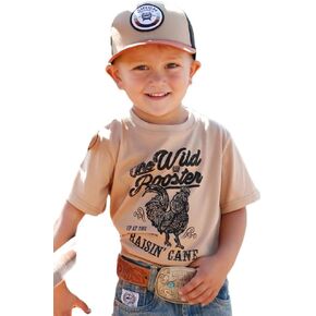 Cinch الرضع Raisin 'Cain Tee Khaki 3/6M