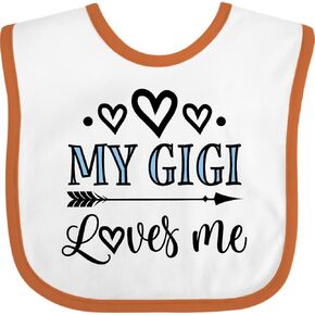 inktastic My Gigi Loves Me Outfit Baby Bib