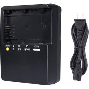 LC-E6 Battery Charger for Canon LP-E6NH LP-E6N LP-E6 LP-E6P LP-EL Battery Compatible with Canon EOS 70D 60D 5D 5DS 5D2 5D3 5D4 6D 7D 7D2 Mark II III