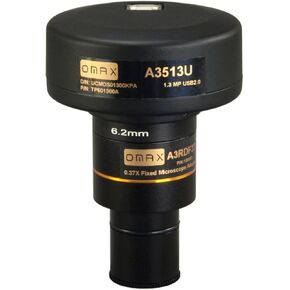 OMAX 1.3MP DIGITAL USB Microscope كاميرا مع برامج متقدمة وشريحة للمعايرة (Windows 8 و 10 ، MAC OS X ، Linux متوافقان)