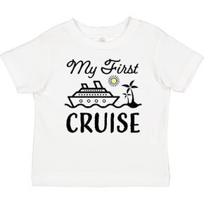 inktastic My First Cruise with Cruise Ship and Palm Trees Baby T-Shirt