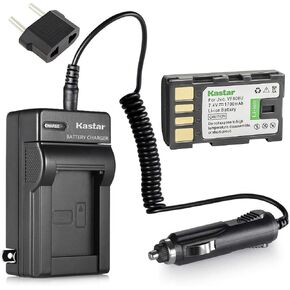 بطارية + شاحن لـ JVC Everio GZ-MG670BU ، GZ-MG680BU ، GZ-MG730BU Camcorder
