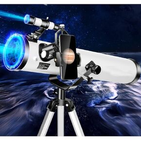 114 Mm Aperture 700mm AZ Mount Astronomical Reflectors Adjustable, Portable s with Phone Adapter
